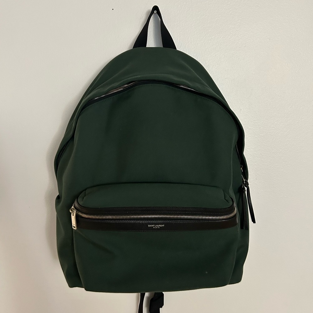 Saint Laurent City Leather Backpack